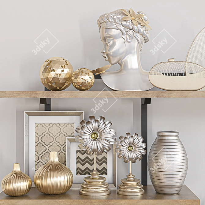 Elegant Decor Set: Vray Format 3D model image 2