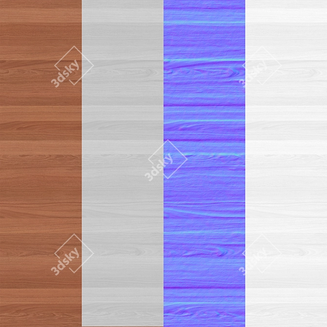 Seamless Wood Texture 3D model image 3