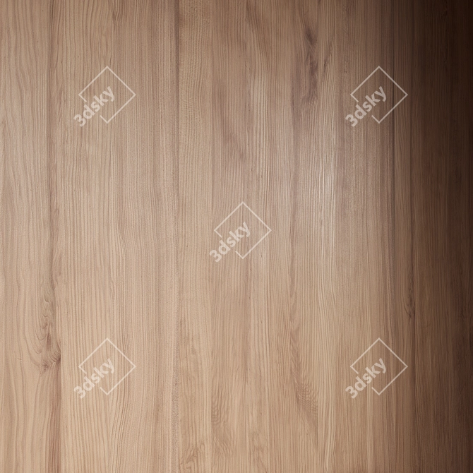 Seamless Cedar Wood Material 3D model image 2