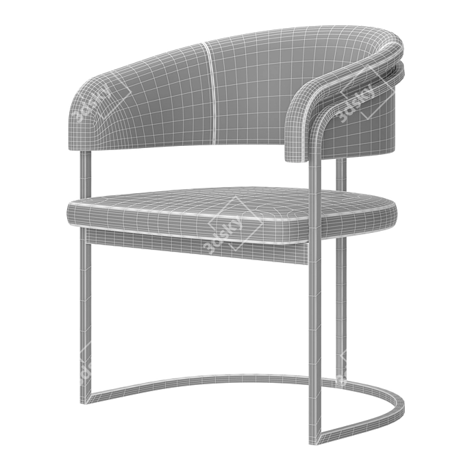Sophisticated Comfort: Chair Clem by Visionaire 3D model image 5