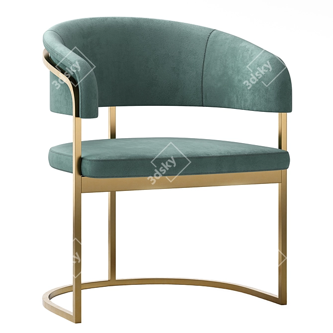 Sophisticated Comfort: Chair Clem by Visionaire 3D model image 6