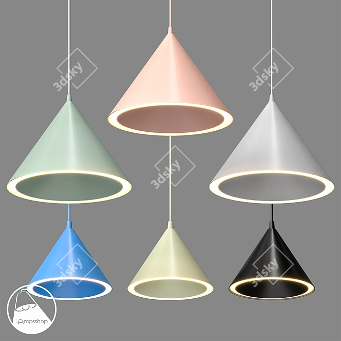 Nordic Marion Pendant Lights - Modern and Stylish 3D model image 1