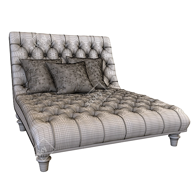 Elegant Munson Chaise Lounge 3D model image 6