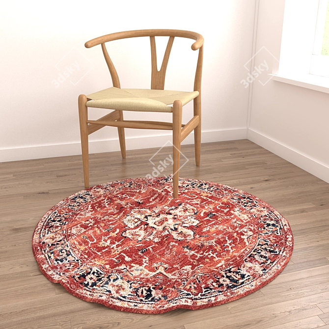 Versatile Rugs Set: 8 Stunning Variations 3D model image 2