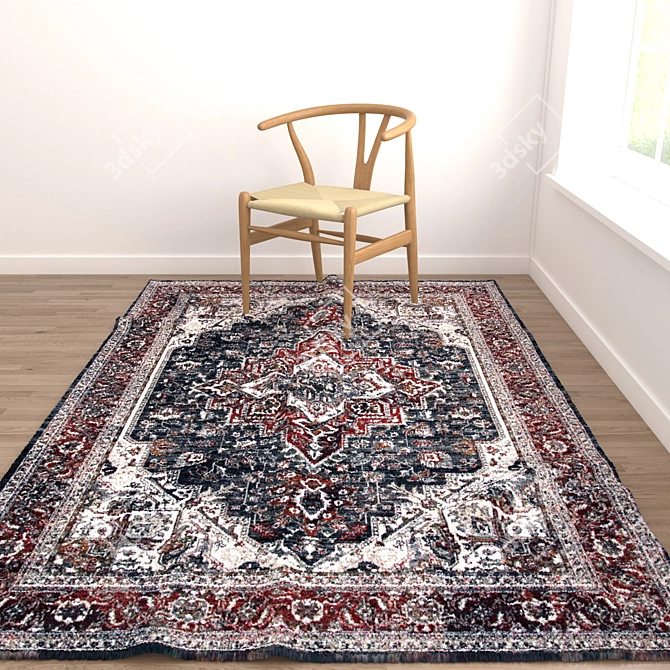 Versatile Rugs Set: 8 Stunning Variations 3D model image 3