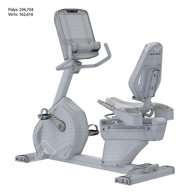 Turbosmooth Recumbent Cycle: Performance Series 3D model image 7