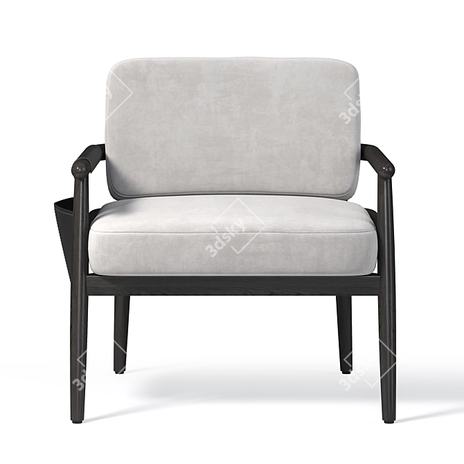 Elegant Teresa Armchair - Perfect Blend of Style & Comfort 3D model image 2