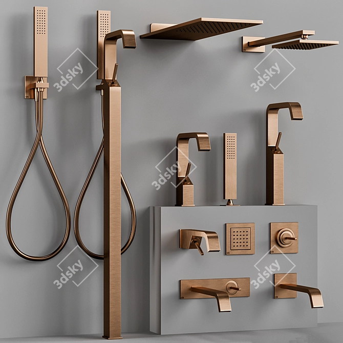 Gessi Rettangolo XL: Modern Elegance 3D model image 3