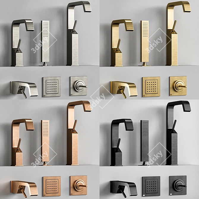 Gessi Rettangolo XL: Modern Elegance 3D model image 5