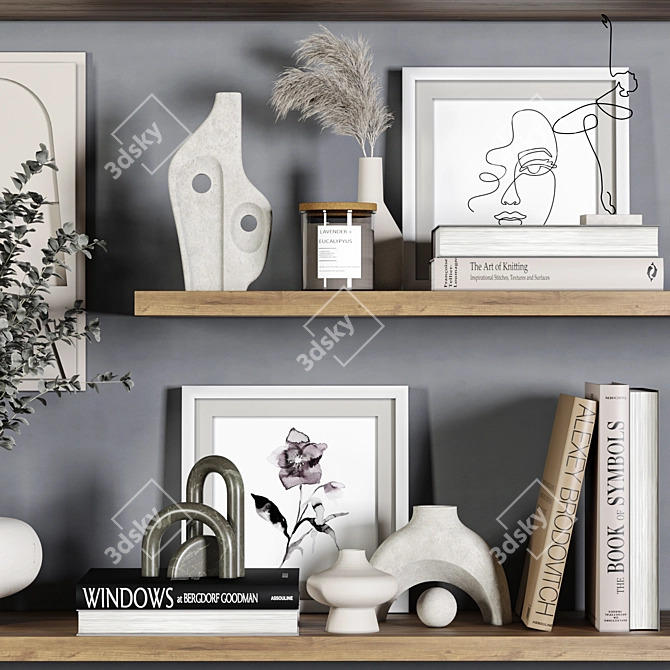 Chic HM Decor Set 3D model image 5