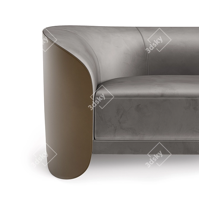 Vita Velvet Sofa: Exclusive 2022 Collection 3D model image 7