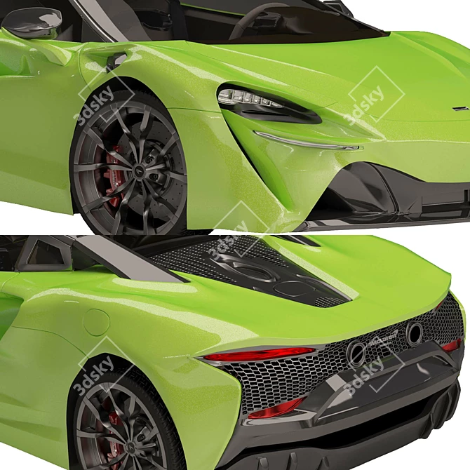 2022 McLaren Artura: Hybrid Supercar 3D model image 10