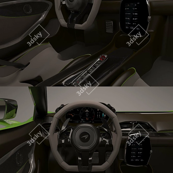 2022 McLaren Artura: Hybrid Supercar 3D model image 12