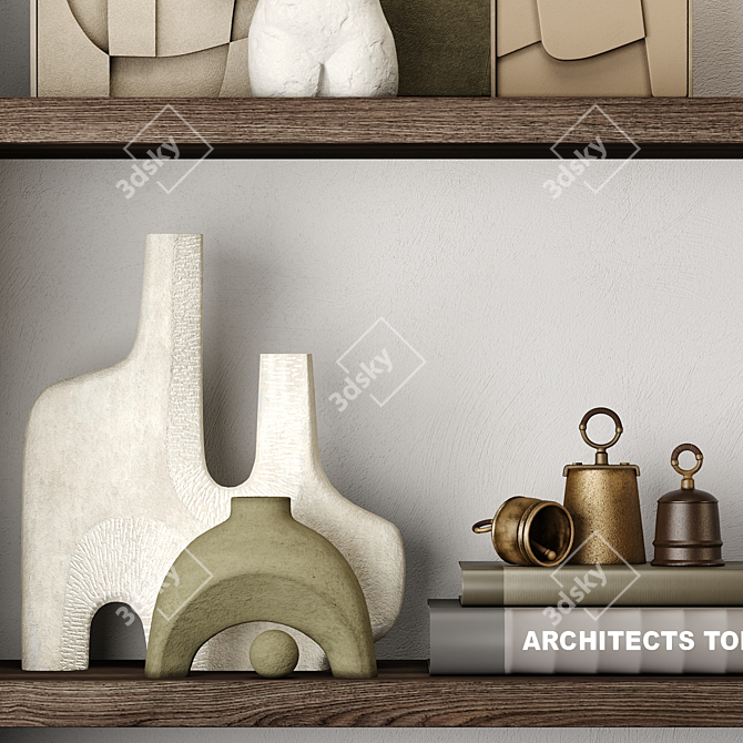 Elegant Ornamental Set 3D model image 4