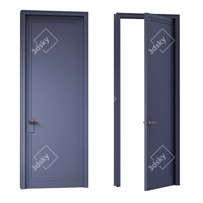 Modern Style MDF Door by Atribut 3D model image 2