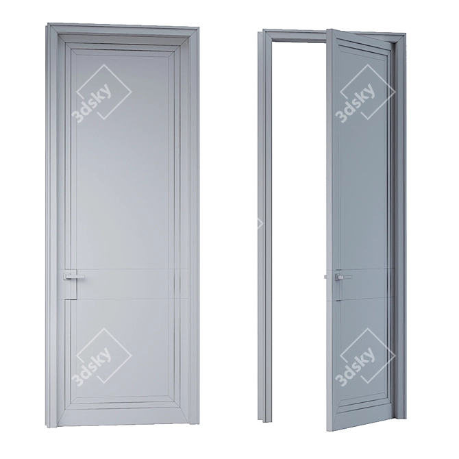 Modern Style MDF Door by Atribut 3D model image 3