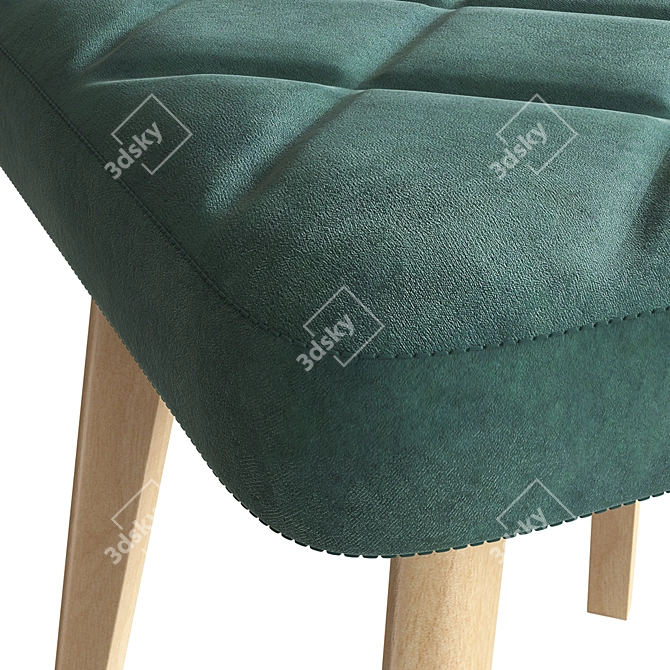 Arion Compact Wood Chair 3D model image 3