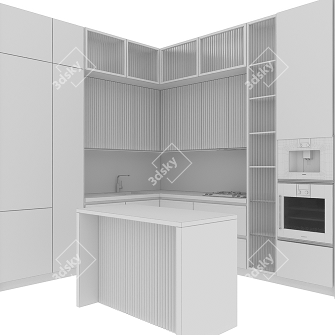 Modern Kitchen Model 79 3D model image 8