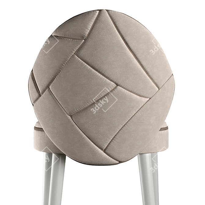 Elegant Quilted Sophia Bar Stool 3D model image 4