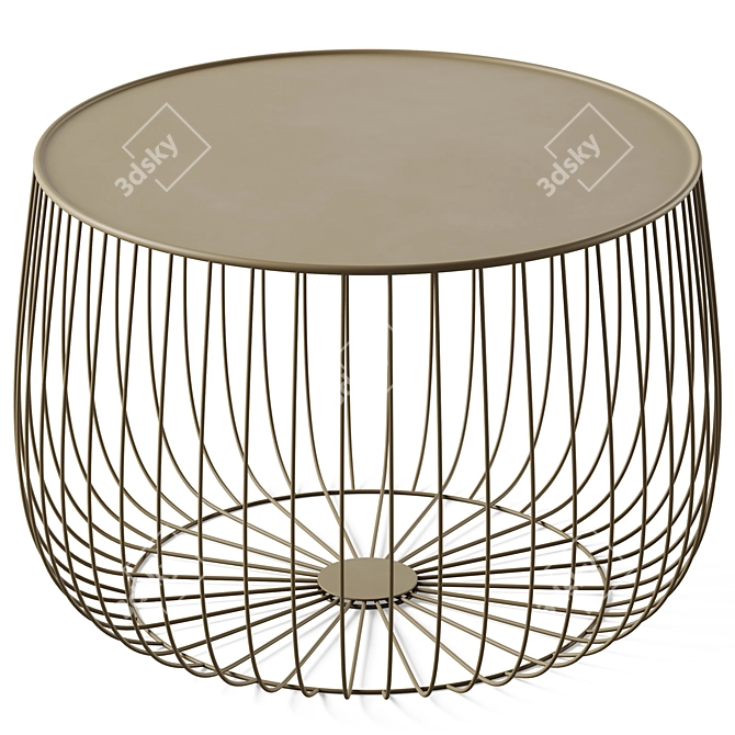 Cosmo Flat Cage Coffee Table 3D model image 3