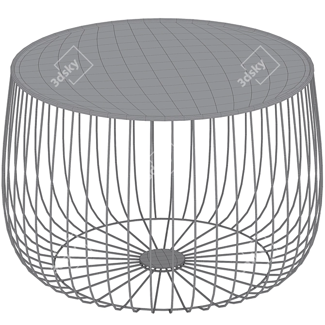 Cosmo Flat Cage Coffee Table 3D model image 4