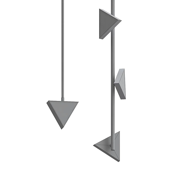 Geometric Pendant Triangle Box 3D model image 2