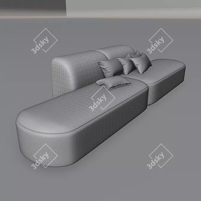 Comfy Chic Sofa 3D model image 4