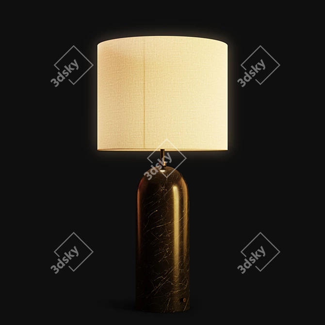 Modern Gubi Gravity XL Low Floor Lamp 3D model image 4