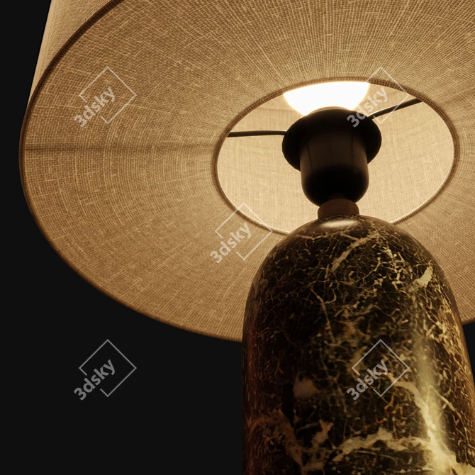 Modern Gubi Gravity XL Low Floor Lamp 3D model image 5