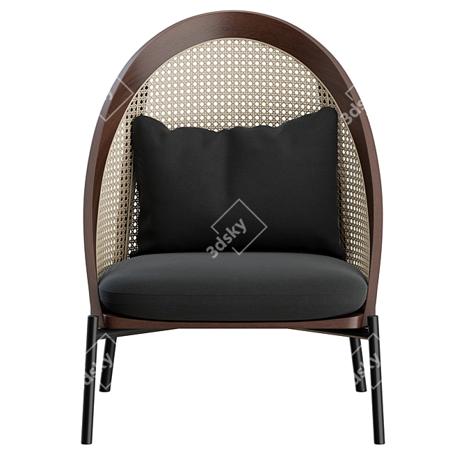 Elegant Loie Lounge Chair 3D model image 6