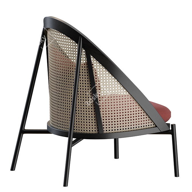 Elegant Loie Lounge Chair 3D model image 7
