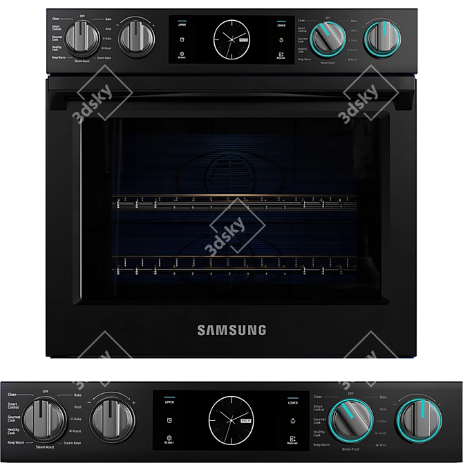 Samsung Appliance Bundle: Fridge, Oven, Gas Hob & Hood 3D model image 3