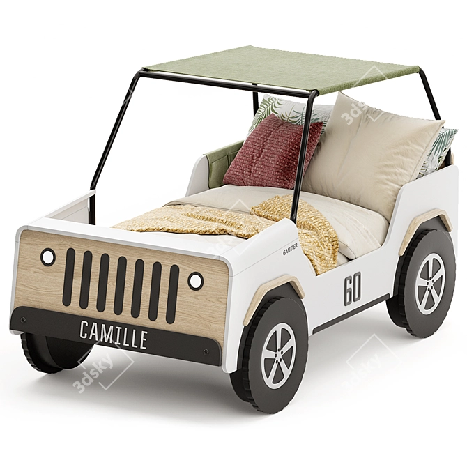 Gautier JIIP Car Bed: Sleek and Stylish 3D model image 3