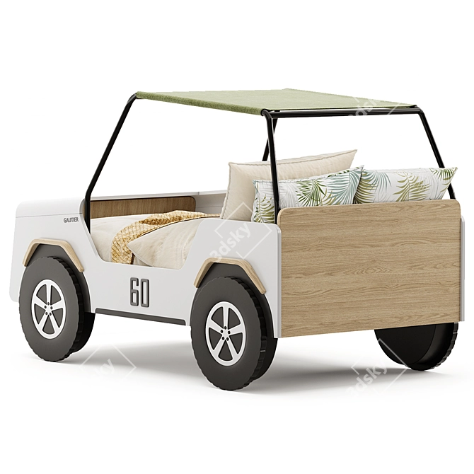 Gautier JIIP Car Bed: Sleek and Stylish 3D model image 4