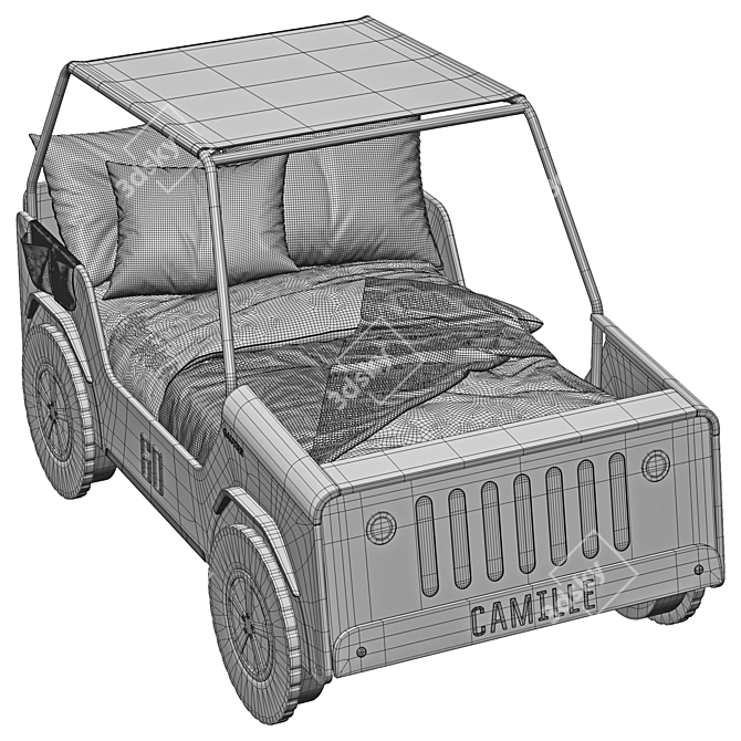 Gautier JIIP Car Bed: Sleek and Stylish 3D model image 5