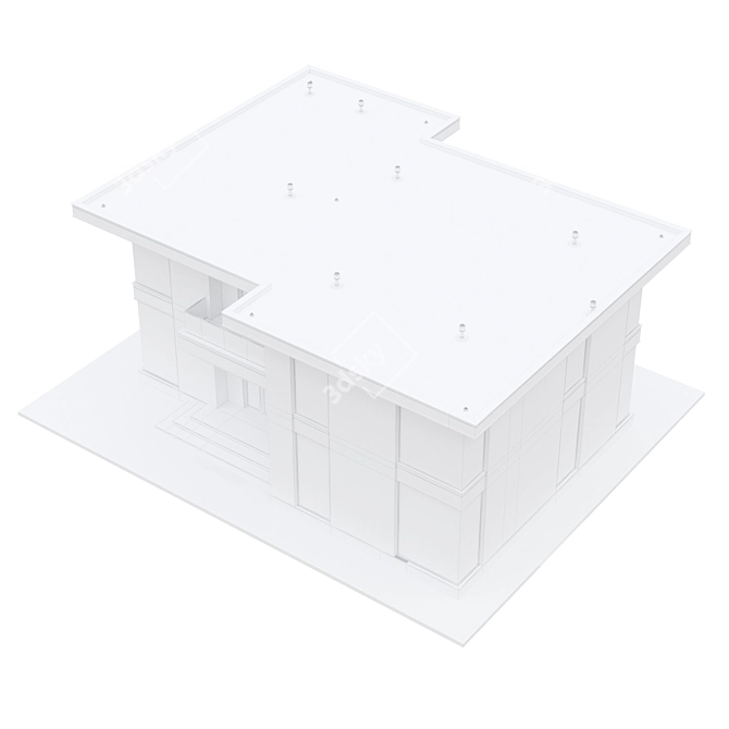  Modern Modular Buildings - 002 3D model image 4