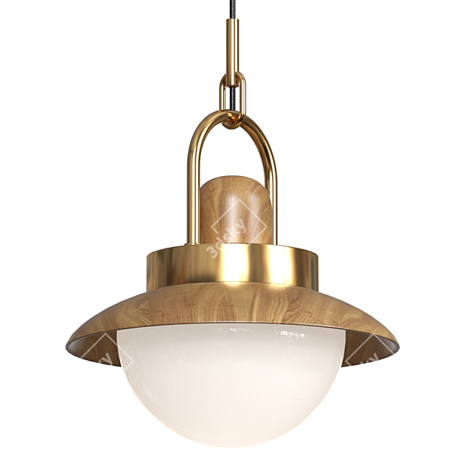 Sleek Olvera Pendant Lamp 3D model image 1