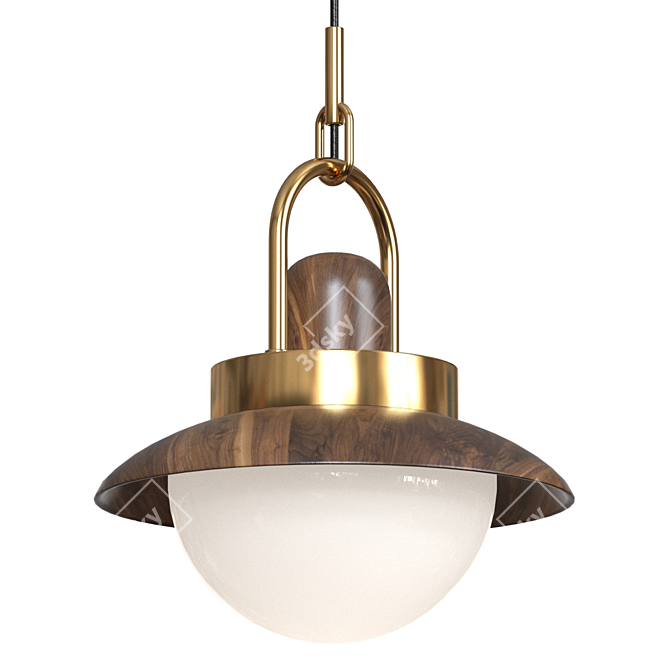 Sleek Olvera Pendant Lamp 3D model image 2