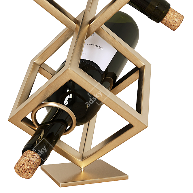 Elegant Dionysus Wine Stand 3D model image 10