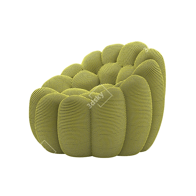 Bubble Pivoting Armchair: Modern Elegance for Maximum Comfort 3D model image 3