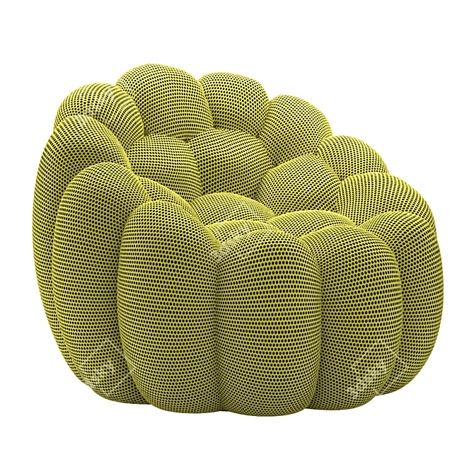 Bubble Pivoting Armchair: Modern Elegance for Maximum Comfort 3D model image 5