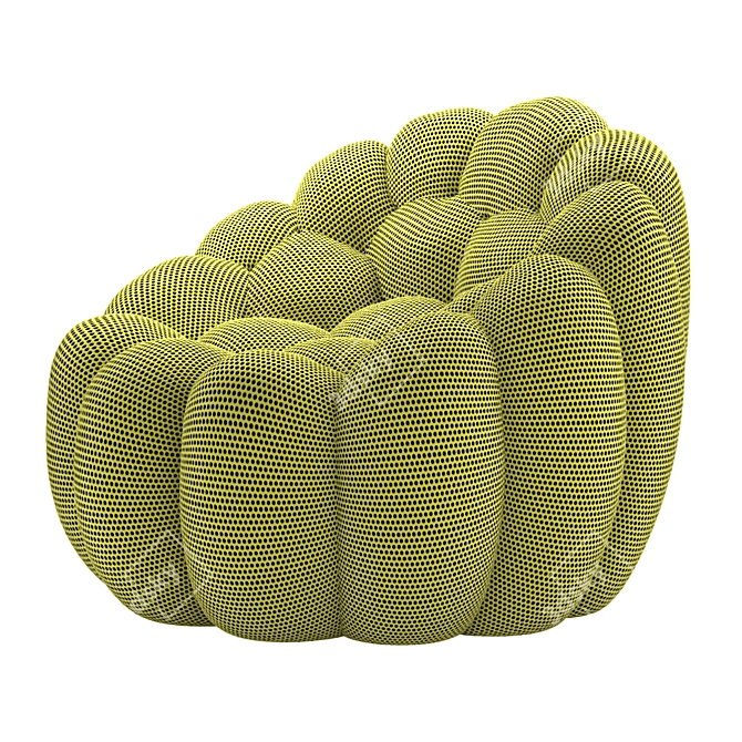 Bubble Pivoting Armchair: Modern Elegance for Maximum Comfort 3D model image 6