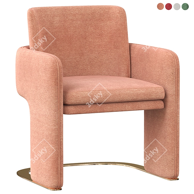 DOOQ ODISSEIA Armchair: Timeless Elegance 3D model image 1