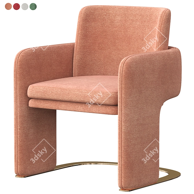 DOOQ ODISSEIA Armchair: Timeless Elegance 3D model image 2