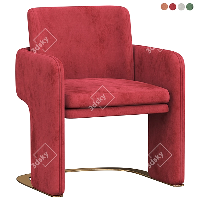 DOOQ ODISSEIA Armchair: Timeless Elegance 3D model image 4