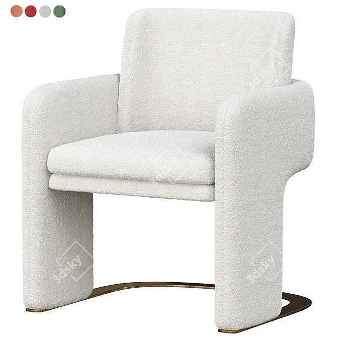 DOOQ ODISSEIA Armchair: Timeless Elegance 3D model image 5