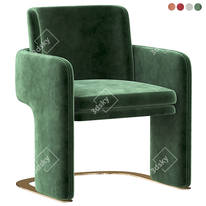 DOOQ ODISSEIA Armchair: Timeless Elegance 3D model image 6