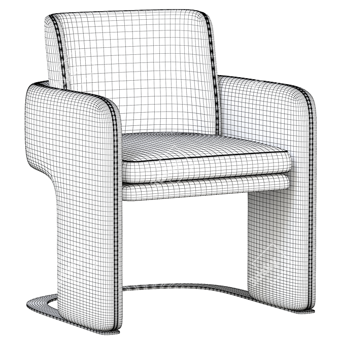 DOOQ ODISSEIA Armchair: Timeless Elegance 3D model image 7