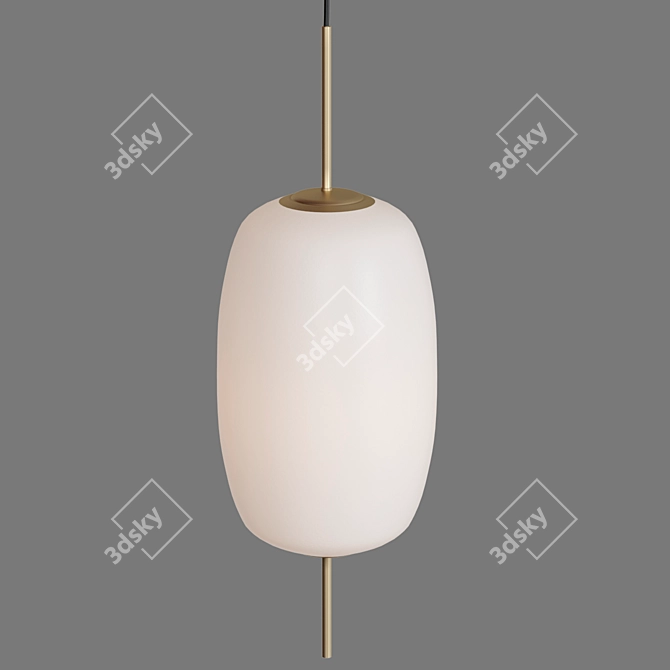 Minimalist Corner Pendant Light by Lomu 3D model image 2
