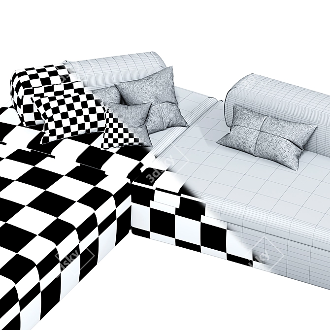 Modular Comfort: Desiree Monopoli Sofa 3D model image 3